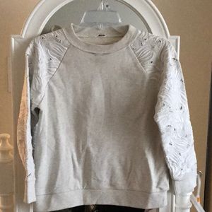 J crew 3/4 sleeve sweatshirt